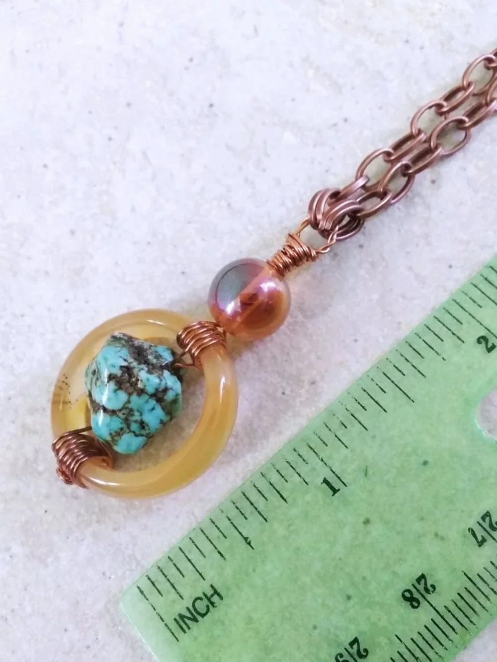 Intentional Boho & Southwest Vibes! Agate Ring + Turquoise Magnesite Necklace
